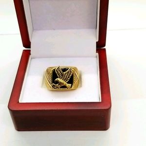 Mans Golden Eagle Ring